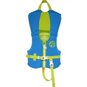 FULL THROTTLE TRADITIONAL DELUXE NEOPRENE INFANT VEST BLUE/GREEN -SEALED NEW!